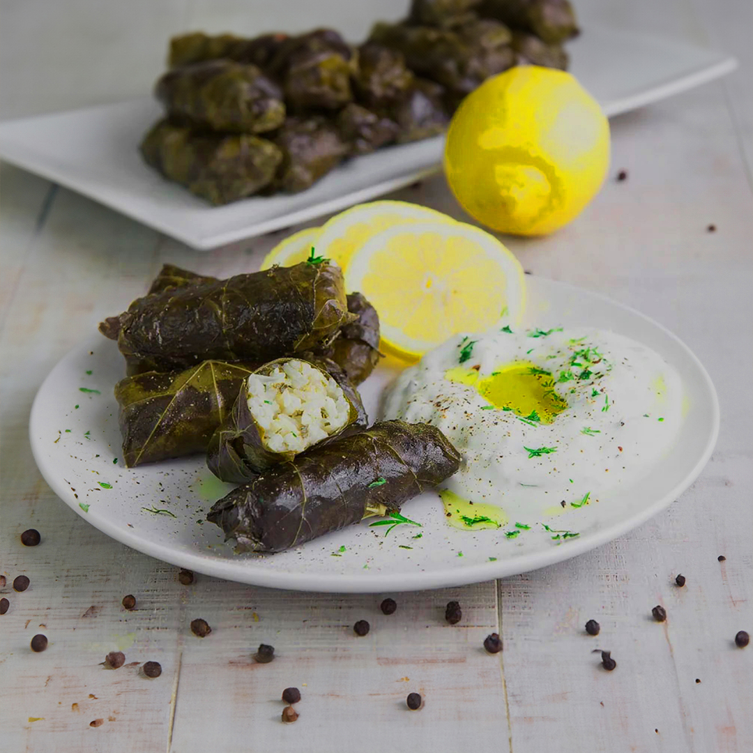 dolmades_on_a_plate